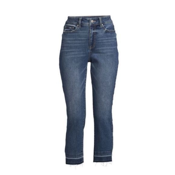 Time and Tru Women's High Rise Straight Crop Jean size 8 women's pants NWT trous - Picture 2 of 4